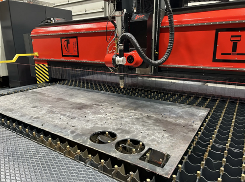 Akyapak #APLG-30/60, Combined Drilling & Plasma Cutting System, 10' x20' table, 8 station, 30 HP, 3000 RPM - Image 3