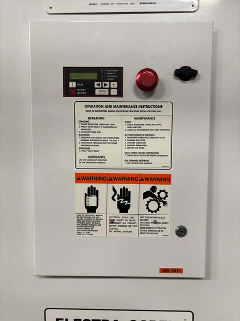 100 psig, Gardner Denver #EFC99A, Rotary Screw Air Compressor, 20 HP, 2000 - Image 2