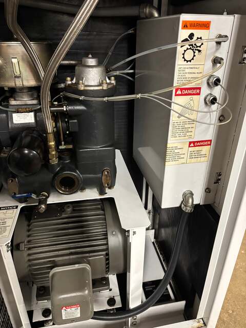 100 psig, Gardner Denver #EFC99A, Rotary Screw Air Compressor, 20 HP, 2000 - Image 5