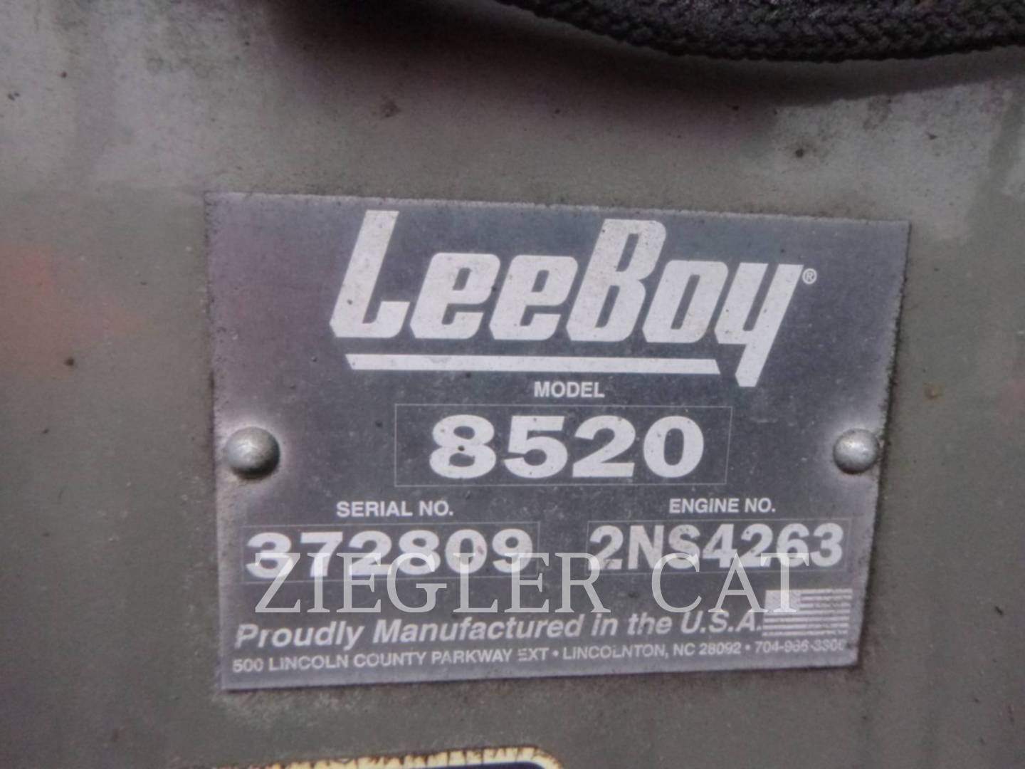 Lee-Boy 8520C, Asphalt Paver, 1436 hours, S/N: 372809, 2023 - Image 6