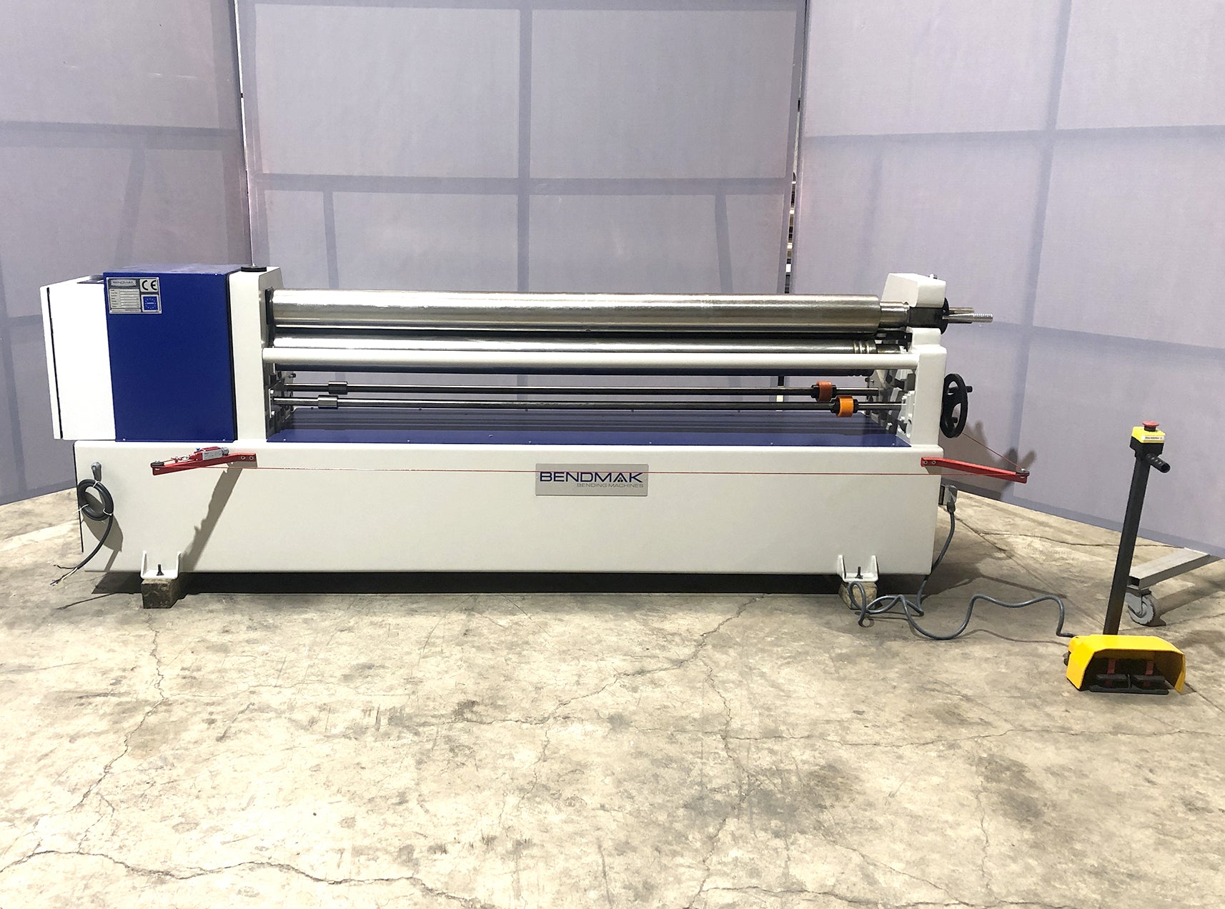 6' x 3/16" Bendmak #CYL-140-20/4.5, initial pinch plate roll, 5" diameter rolls, 2.2 HP - Image 1