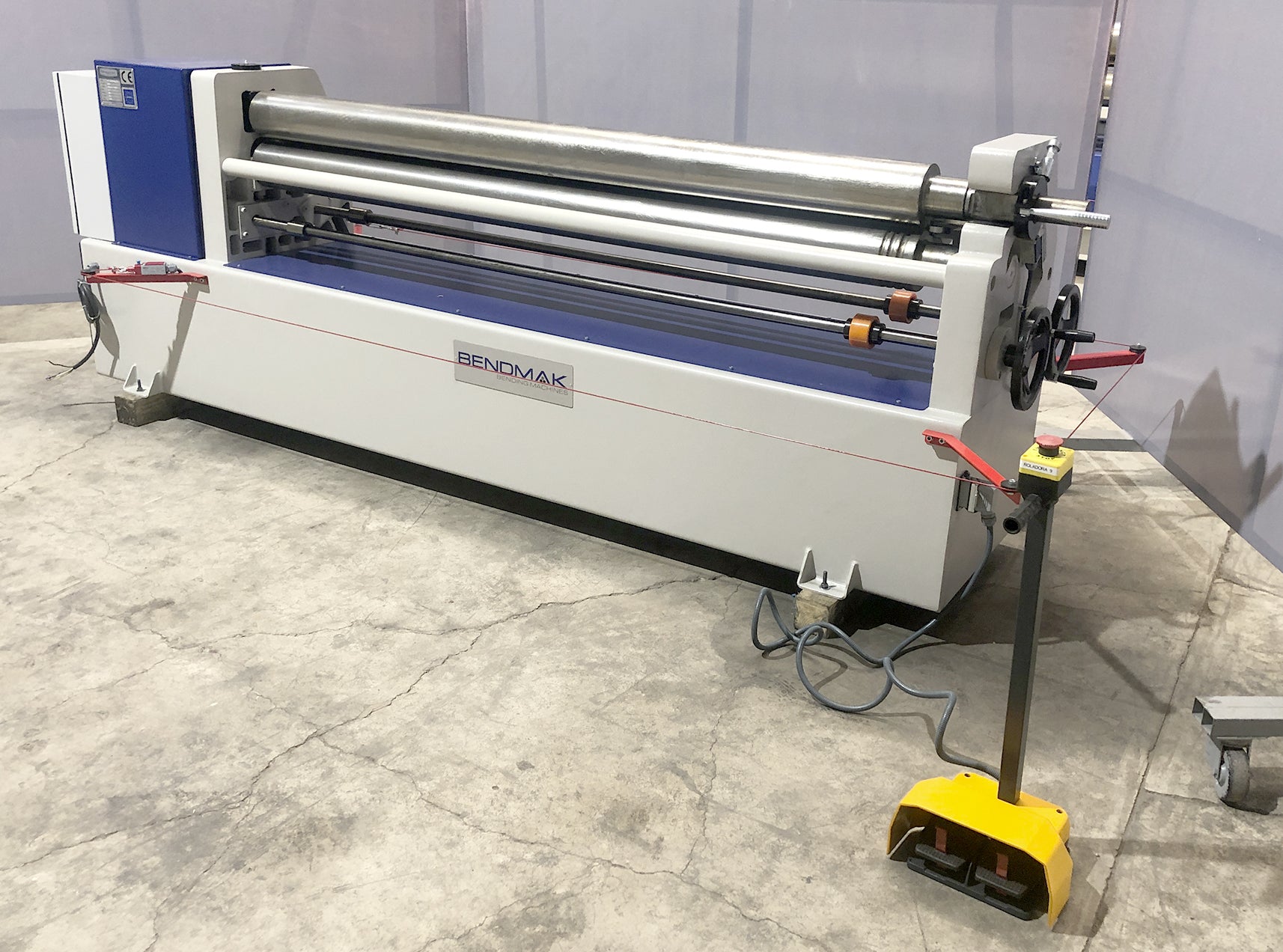 6' x 3/16" Bendmak #CYL-140-20/4.5, initial pinch plate roll, 5" diameter rolls, 2.2 HP - Image 2