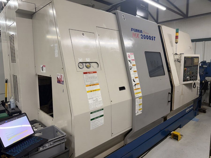 Daewoo Doosan #Puma-MX2000ST, CNC lathe, 29.5" swing, 8" chuck, 3-jaw, 3" bar, 21.65" dia., 40.15" lgth - Image 1