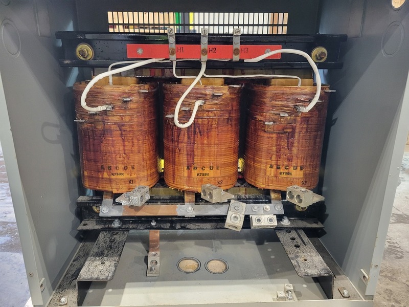 75 KVA 600 Primary, 208/120 Secondary, Hammond Manufacturing #K759K, Dry Type Transformer - Image 3