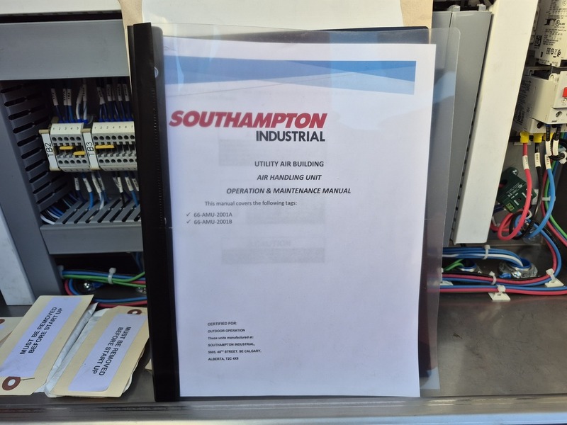 Southampton #RTH-95C-N0-N0-N10, Make-Up Air Unit/Air Mixing Unit, 9,535 CFM, 2021, new surplus (2 available) - Image 3