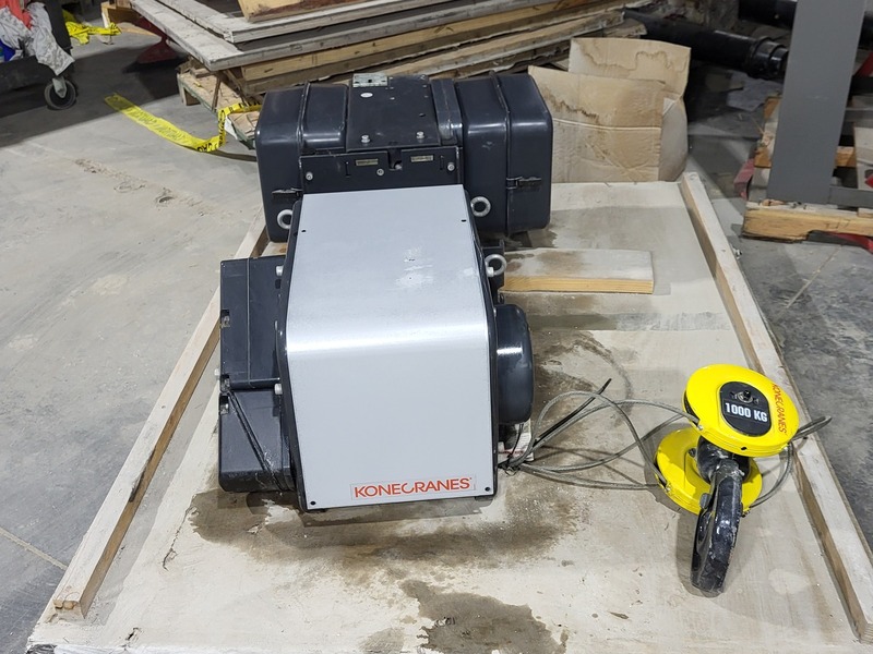 1 Ton, Konecranes #CXT-200, Wire Rope Hoist w/ spare parts - Image 3