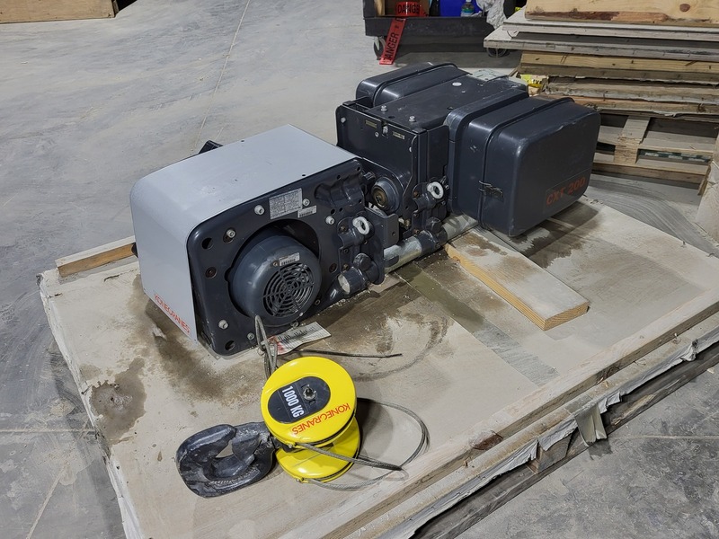 1 Ton, Konecranes #CXT-200, Wire Rope Hoist w/ spare parts - Image 4