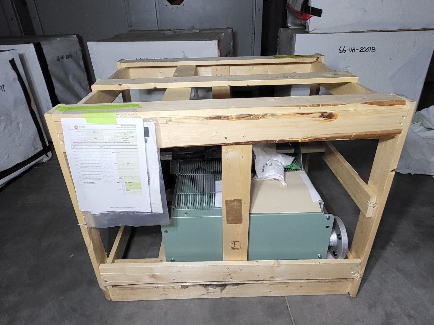 Thermon #AH-16A-C1B1-A1-1A-D, 60 KW Horizontal Heater Unit, 2021, new surplus - Image 1