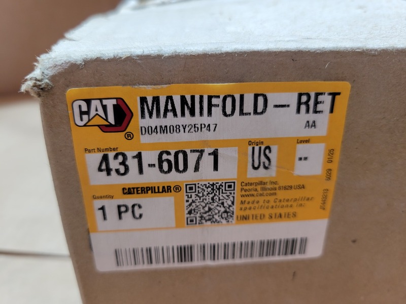 Caterpillar #431-6071, Return Manifold, new surplus - Image 2