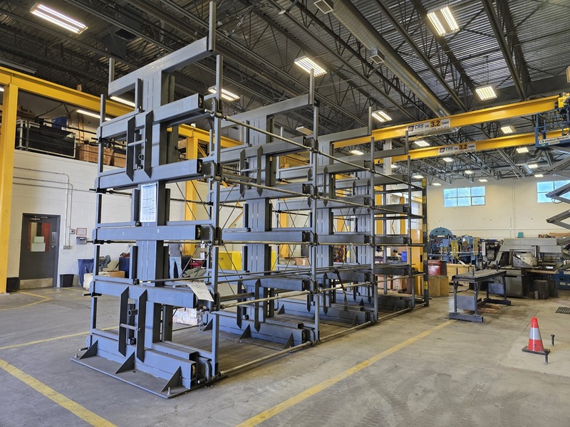 Steel Storage Systems #5T-4G-30X75R-24, Double-Sided Roll-Out Cantilever Rack - 24' Storage Length - 5,300 LB - Image 6