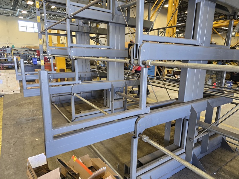 Steel Storage Systems #5T-4G-30X75R-24, Double-Sided Roll-Out Cantilever Rack - 24' Storage Length - 5,300 LB - Image 8