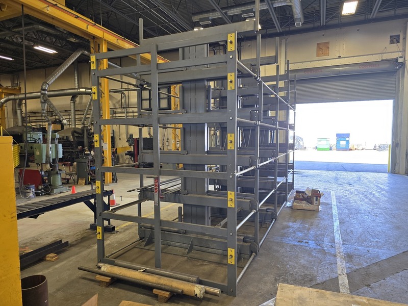 Steel Storage Systems #5T-4G-30X75R-24, Double-Sided Roll-Out Cantilever Rack - 24' Storage Length - 5,300 LB - Image 10