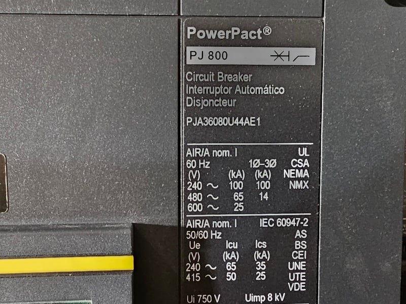 CSL, 480/277 Volts, 3 Phase, 3000 Amps Switchgear Unit w/ PowerPact 1200 Amps, 800 Amps Main Breakers - Image 7