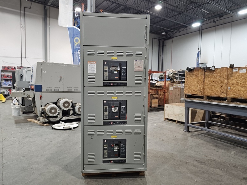 CSL, 3000 Amps 480/277 Volts Switchgear Section w/ (3) Masterpact NW12 H1 Breakers - 65kA, 3PH - Image 1