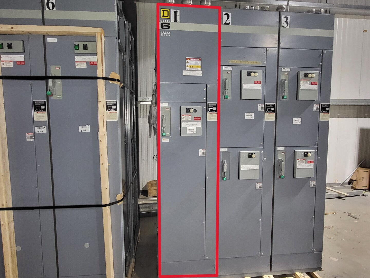 Square D, model 6 motor control cen, 600 Volts, 3PH, 1200 Amps Bus - Image 1