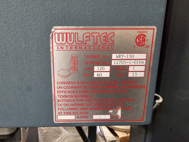 Wulftec #WRT-150, Semi-Automatic Rotary Arm Stretch Wrapper - Image 2