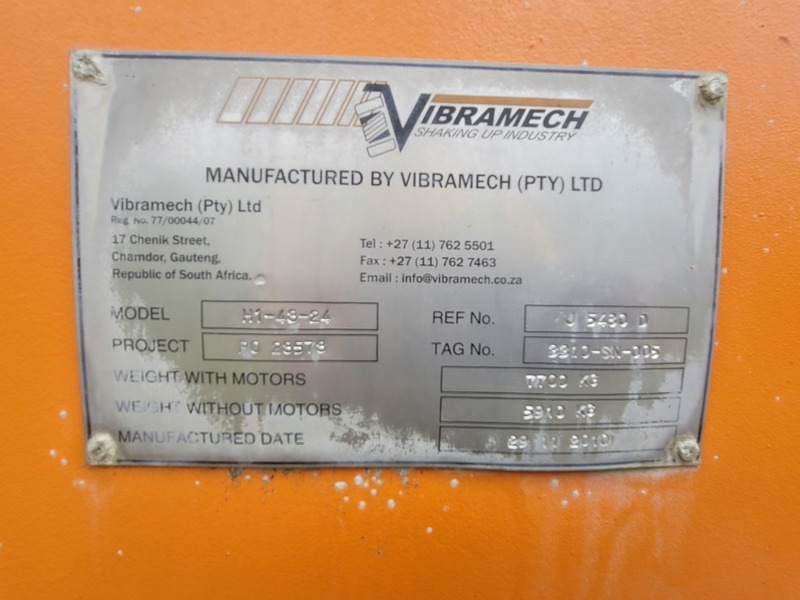 96" x 16' Vibramech #H1-48-24, Single Deck Vibrating Horizontal Screen - Image 2