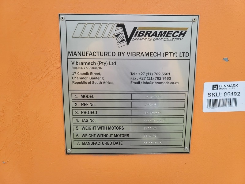 84" x 14' Vibramech #H1-42-21, Single Deck Vibrating Horizontal Screen w/ 2x11 kW Motor - Image 2