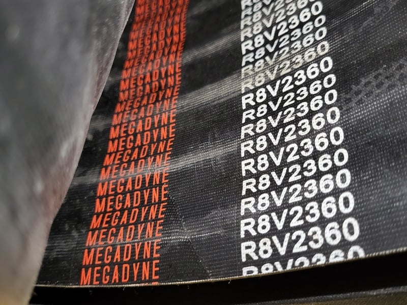 Megadyne #R8V2360, 12 Grooved Banded V-Belt, 128V2360, new surplus - Image 2