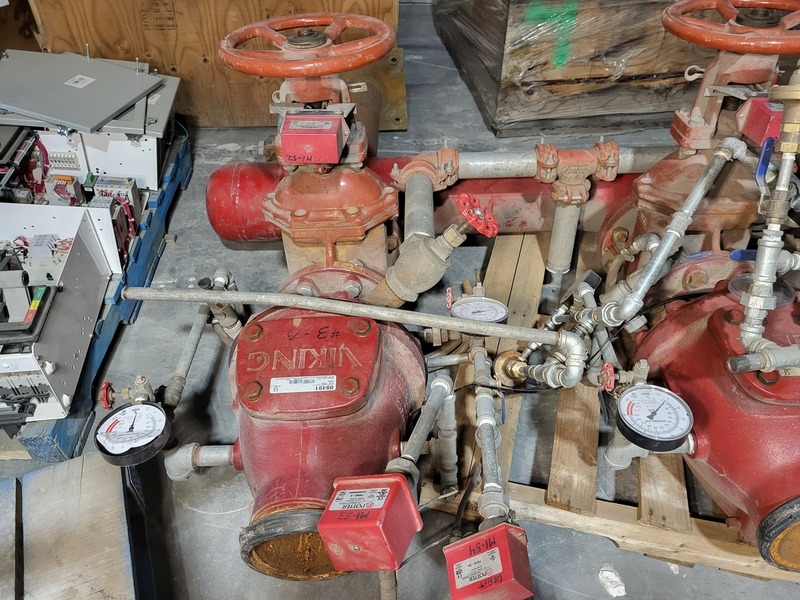 Viking, 3 Sets 6" Dry Fire Sprinkler Valve Assemblies - Viking F-1 w/ Trim, Gate Valves & Switches - Image 2