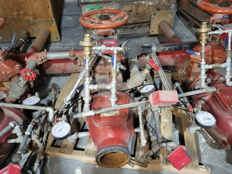 Viking, 3 Sets 6" Dry Fire Sprinkler Valve Assemblies - Viking F-1 w/ Trim, Gate Valves & Switches - Image 3