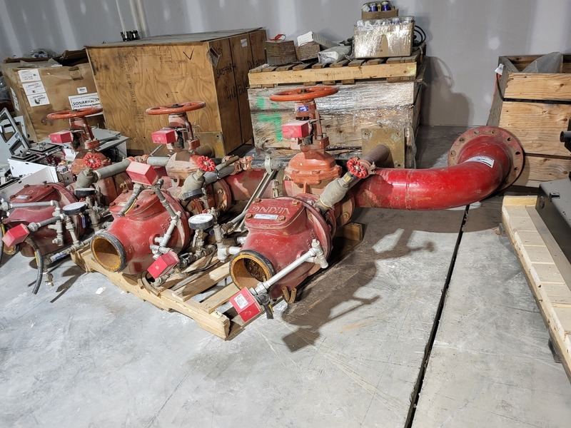 Viking, 3 Sets 6" Dry Fire Sprinkler Valve Assemblies - Viking F-1 w/ Trim, Gate Valves & Switches - Image 6
