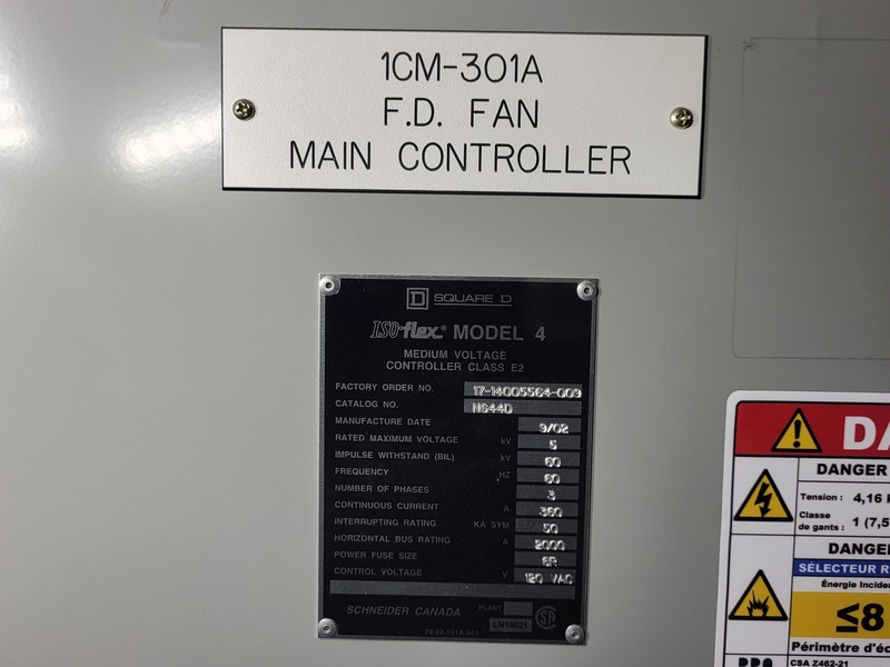 400 Amps Square D #NG44D, ISO-Flex Medium-Voltage Motor Starter Lineup, 4160 Volts, 500 HP, (4) vacuum - Image 2