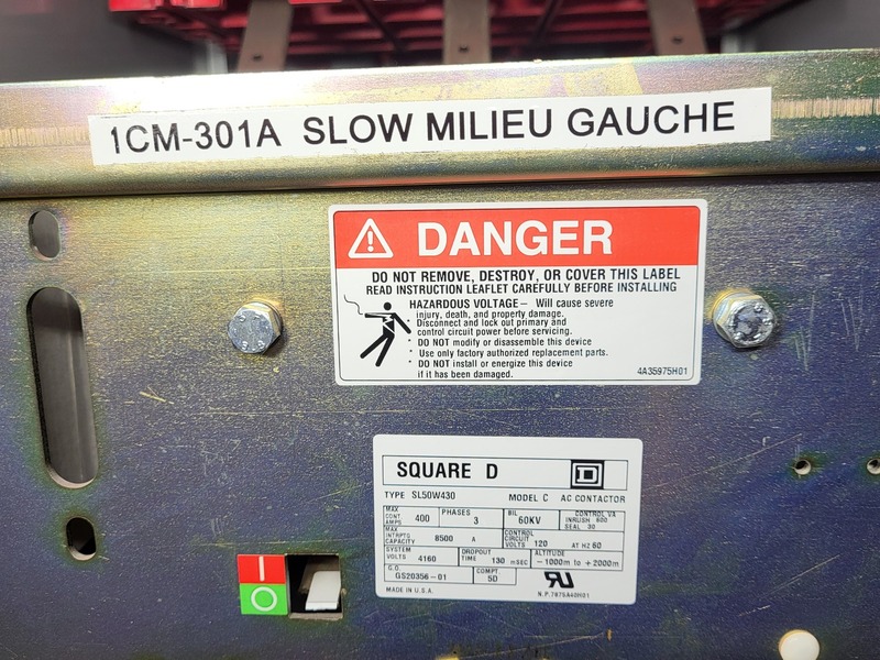 400 Amps Square D #NG44D, ISO-Flex Medium-Voltage Motor Starter Lineup, 4160 Volts, 500 HP, (4) vacuum - Image 8