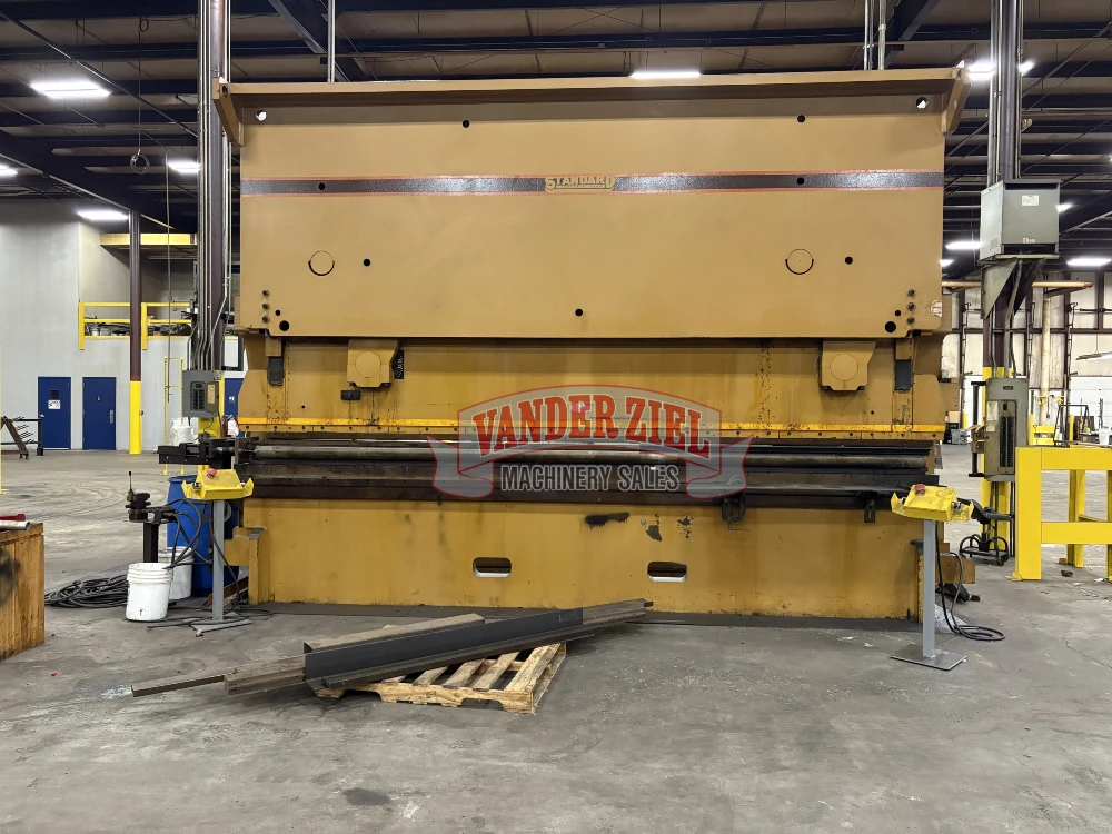 600 Ton, Standard #AB600-18, Hydraulic Press Brake, 20' overall, manual Back Gauge, video U/P, Loaded - Image 1