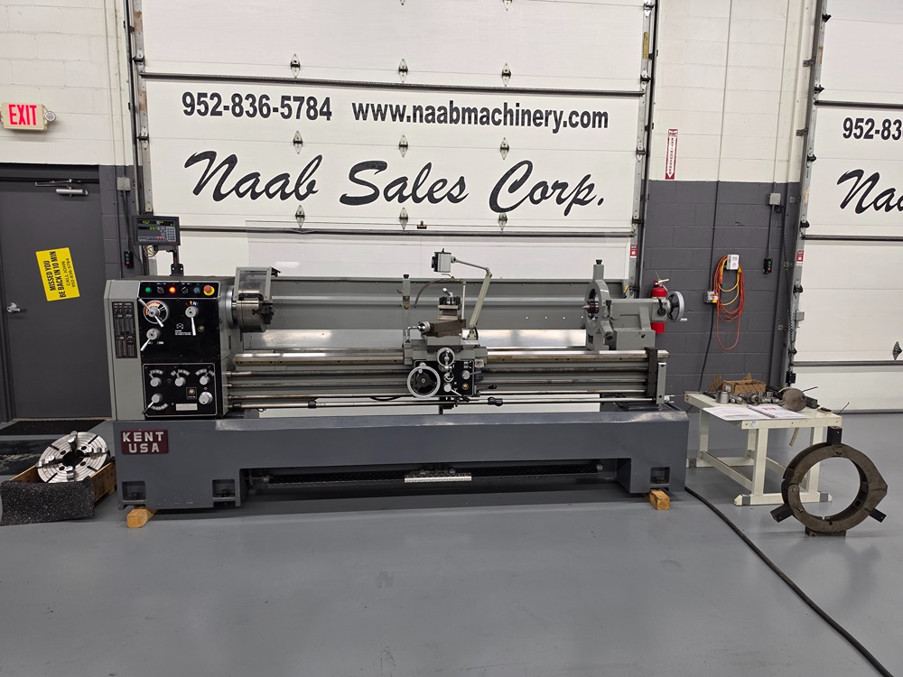 22" x 80" Kent #CS-2280, Precision Lathe, 14.2" socs, 30.7" swing over gap, 10.2" X, 12" 3-jaw chuck, 16" - Image 2