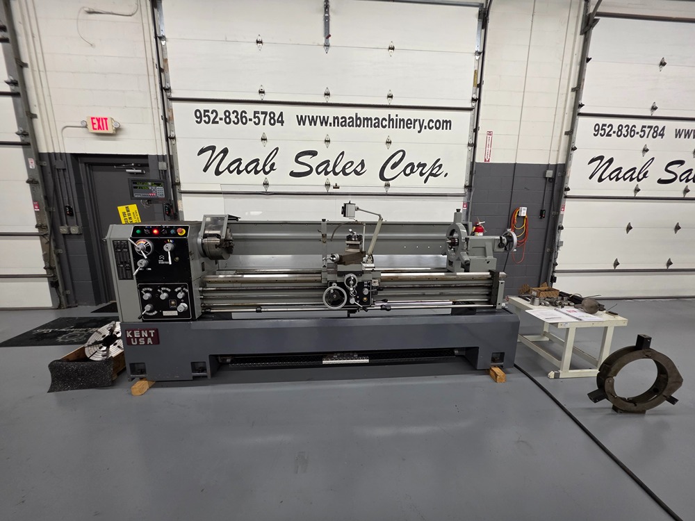 22" x 80" Kent #CS-2280, Precision Lathe, 14.2" socs, 30.7" swing over gap, 10.2" X, 12" 3-jaw chuck, 16" - Image 3