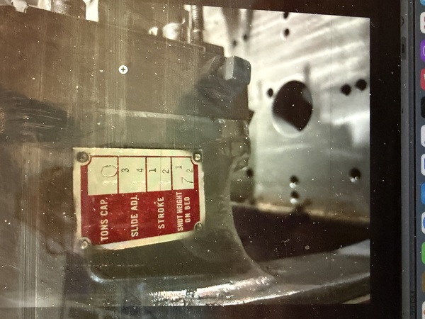 10 Ton, Bliss #18C, OBI Mechanical Punch Press, 1.5" stroke, 1.75" slide adjustment, 7.5" shut height, Cieco - Image 4