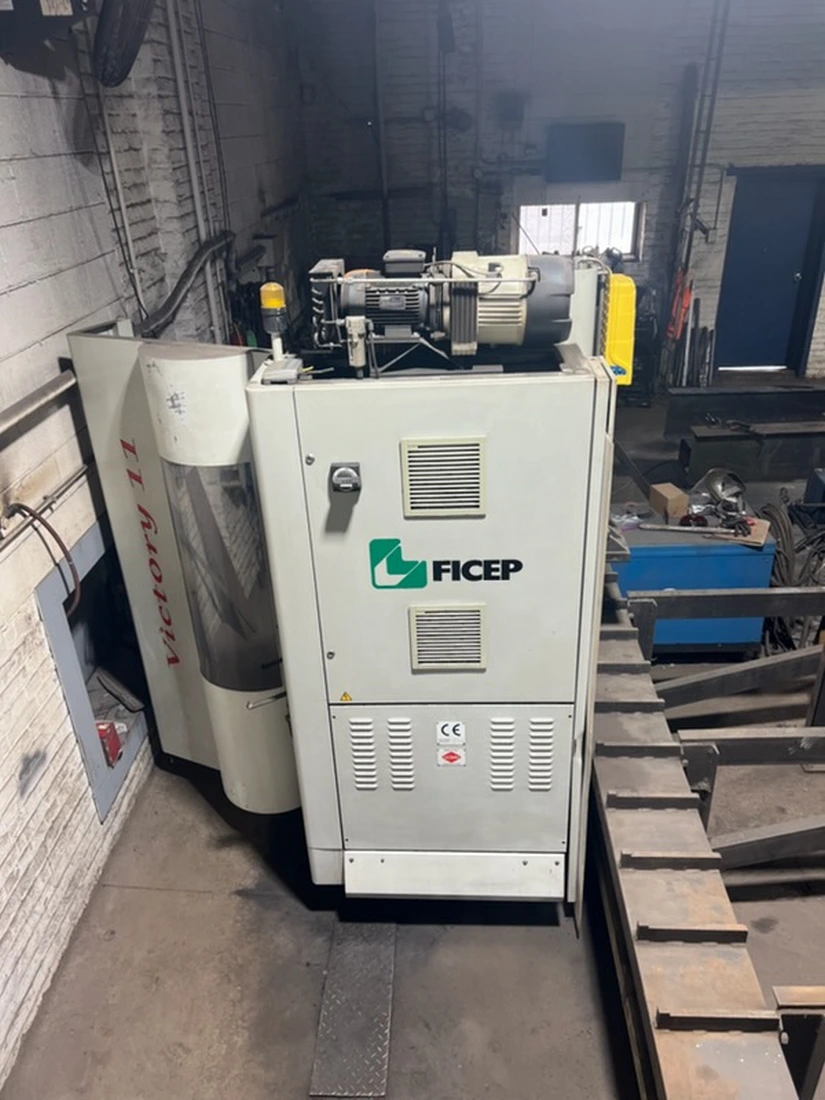 Ficep #1101-DX, CNC beam drill line, 44" max beam, 1-11/16" drilling, 12" spindle stroke, 7.5 HP, 2008 - Image 4