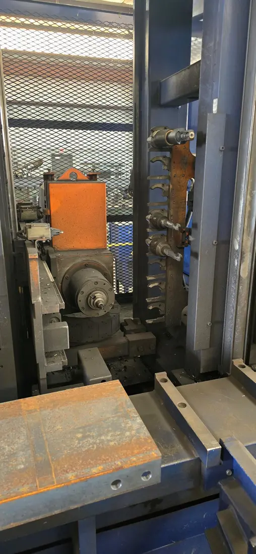 Peddinghaus #Ocean-Avenger-Plus-MDL-1250/1C, CNC beam drill line, 48" max profile, 80' length, 25 HP, Siemens - Image 2