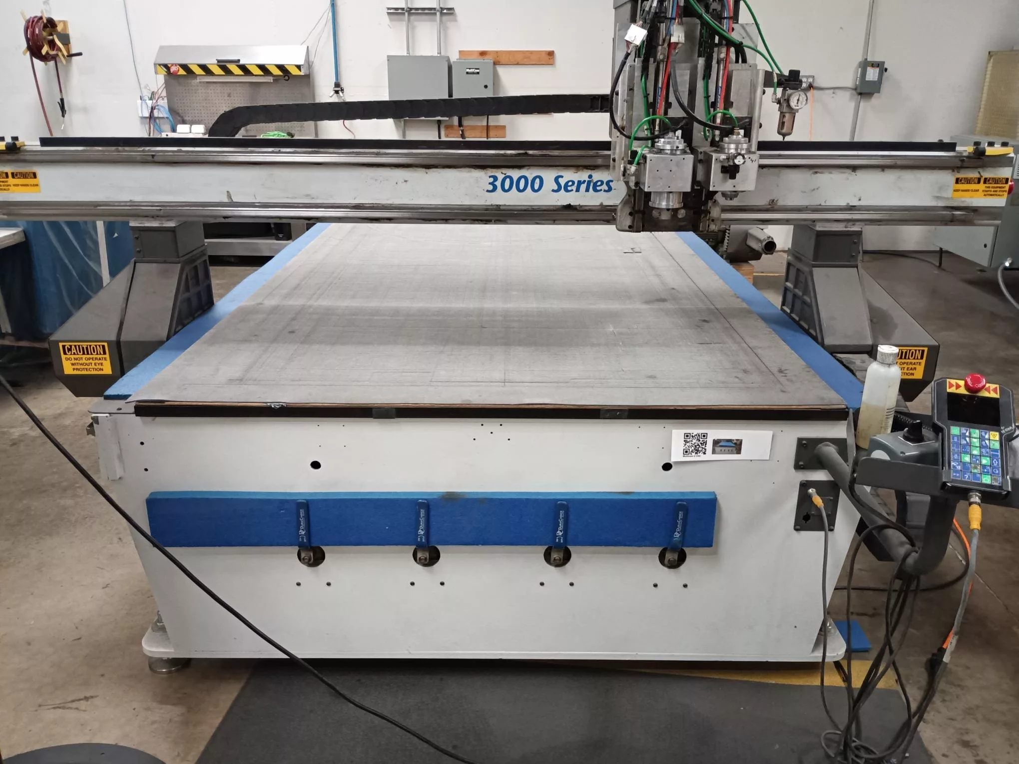 Multicam #3204-R-PF, CNC router, 60" x 120" table, 5.1 HP, 24,000 RPM, creasing wheel & dual tangential - Image 2