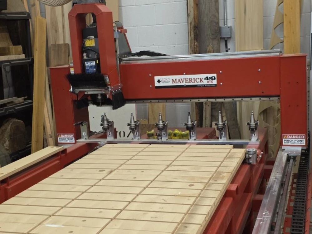 Legacy #Maverick-ATC-E-Series, CNC router, 48" x 96" table, 6 HP, 7-position ATC, 4th Axis lathe attachment - Image 4