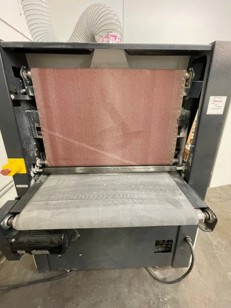 Timesavers #S311-13-1T, deburring machine, 37" x 60" belt, single combination head, 10 HP, 2020 - Image 8