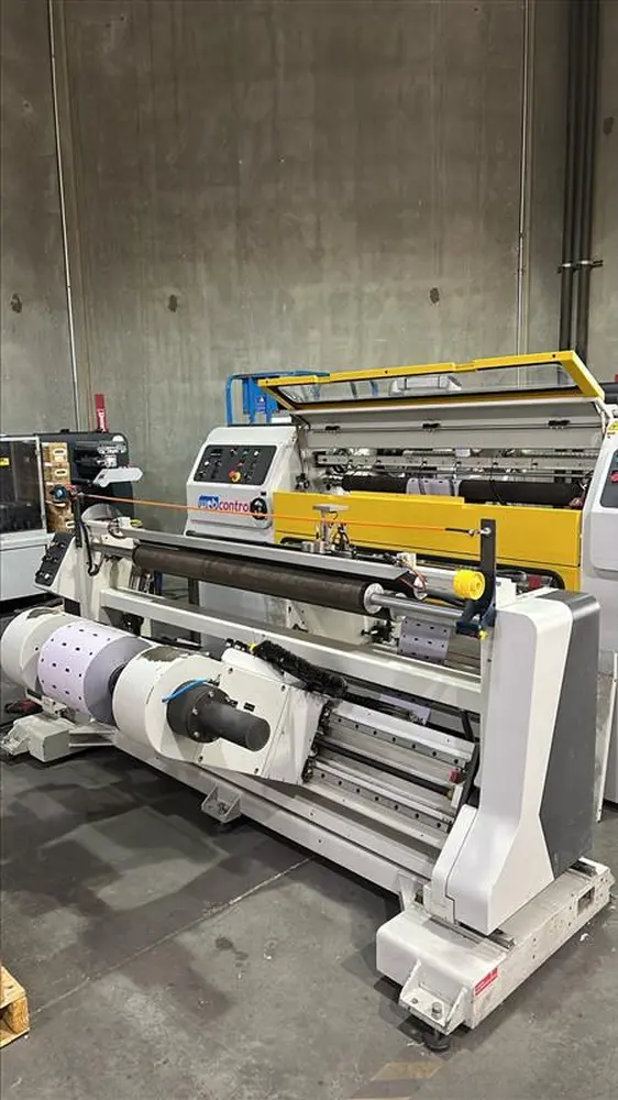 Karlville #HS-Pro-1300, shrink sleeve slitter rewinder, 51.18" max web width, 500 m/min - Image 2