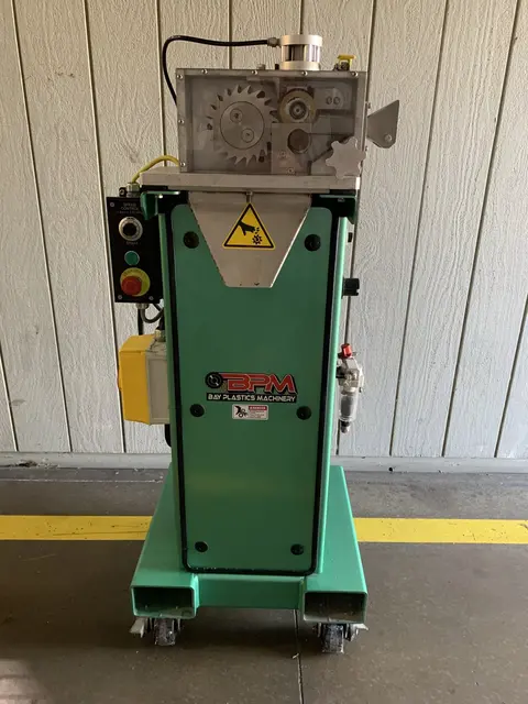 Bay Plastics #BP50, strand pelletizer, 50mm cutting chamber, 2 HP, 80-1,000 RPM, 1/8" pellet length, 2016 - Image 4