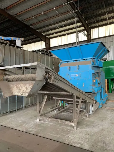 Chun Gwan #GPA50160, plastic shredder, 100" x 100" hopper, 63" x 63" feed section, 250 HP, hydraulic ram, 2014 - Image 1