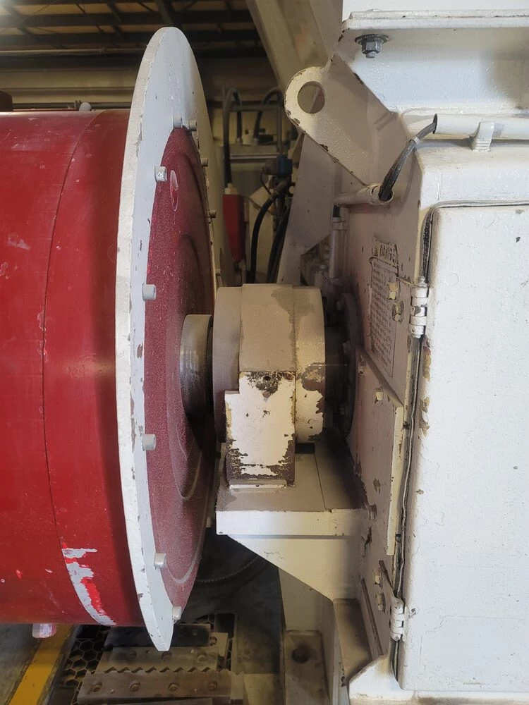 Vecoplan #RG62/125-SPK-FF, single shaft shredder, 62" opening, 125 HP, hydraulic ram feed, rebuilt drive, 2004 - Image 6