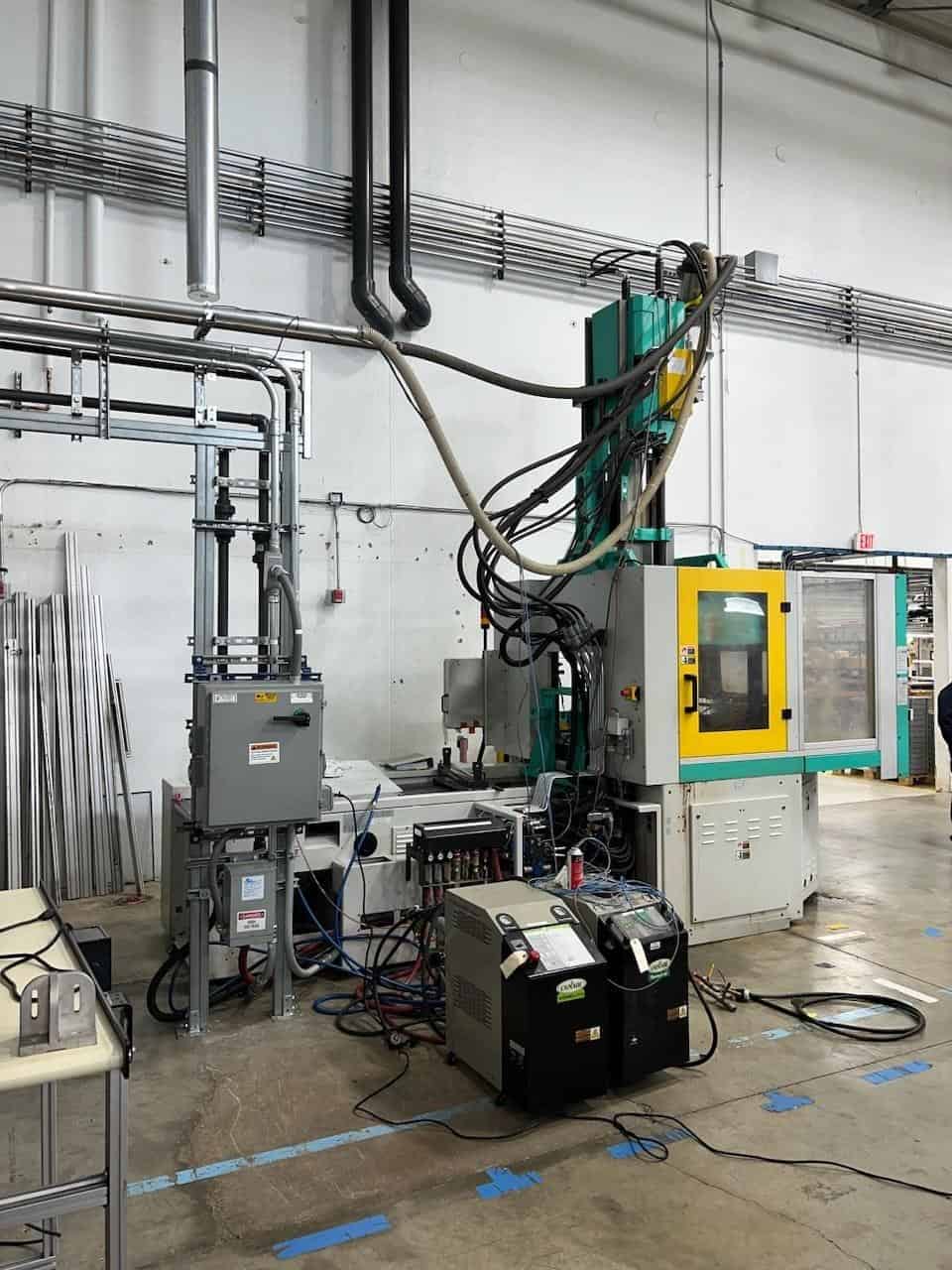 220 Ton, 16 oz., Arburg #1500T-2000-800, rotary table injection molding machine, 59" rotary table, 55mm - Image 7