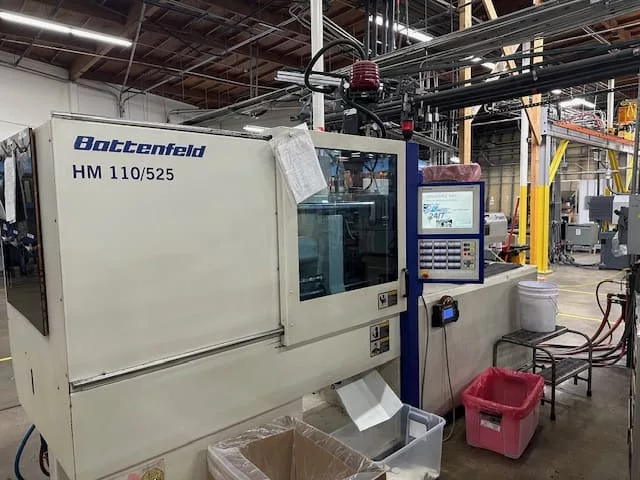 120 Ton, 6.19 oz., Battenfeld #HM110/525, injection molding machine, 18.5" x 15.53" tie bars, Unilog B6 - Image 1