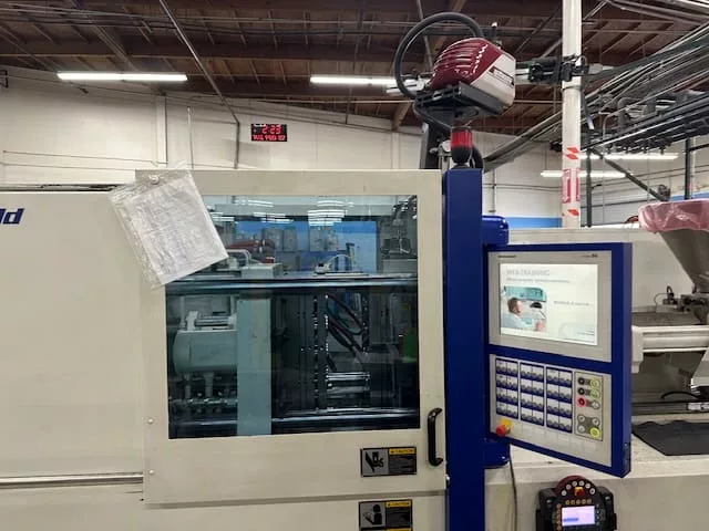 120 Ton, 6.19 oz., Battenfeld #HM110/525, injection molding machine, 18.5" x 15.53" tie bars, Unilog B6 - Image 2