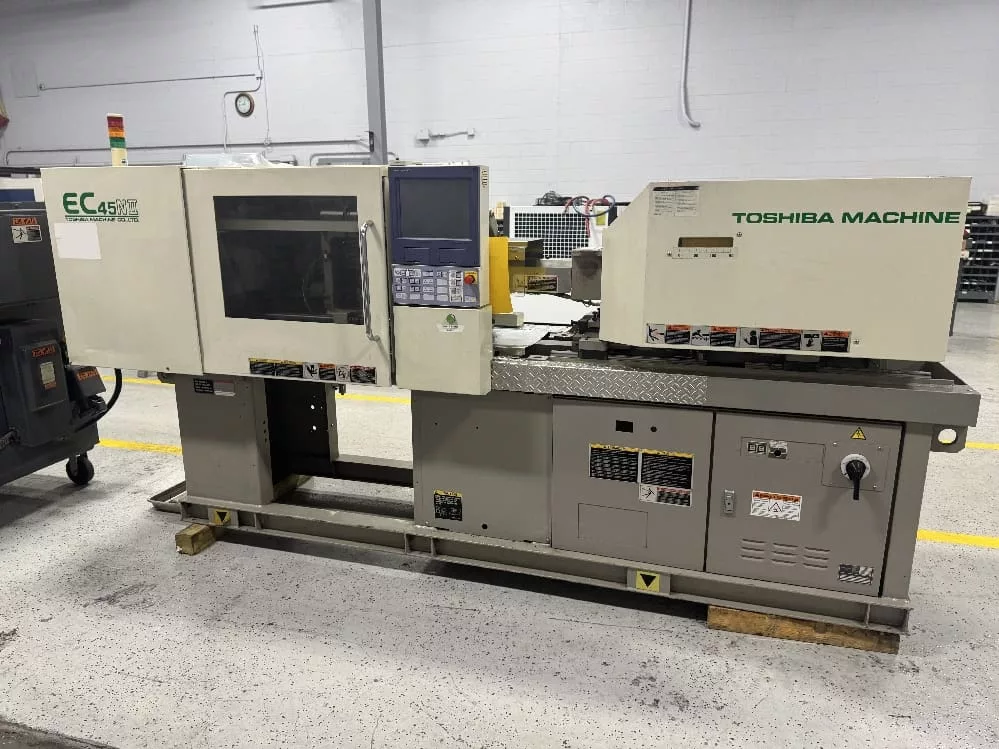 44 Ton, 1.23 oz., Toshiba #EC45N-II, injection molding machine, 12.6" x 12.6" tie bars, V30 Control, 2010 - Image 1