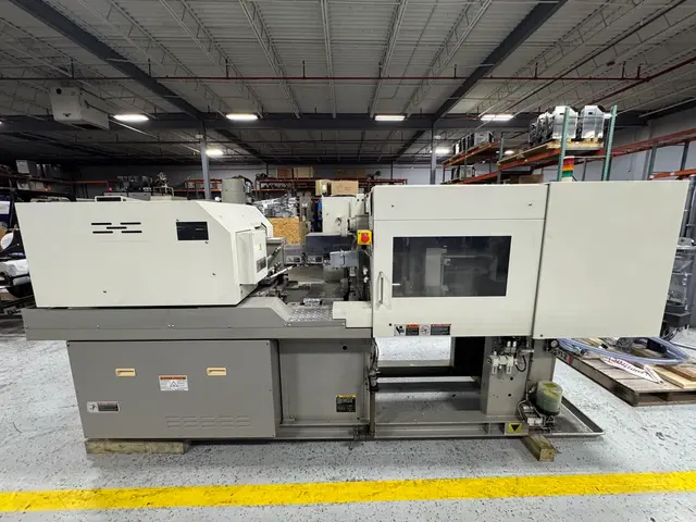 44 Ton, 1.23 oz., Toshiba #EC45N-II, injection molding machine, 12.6" x 12.6" tie bars, V30 Control, 2010 - Image 3
