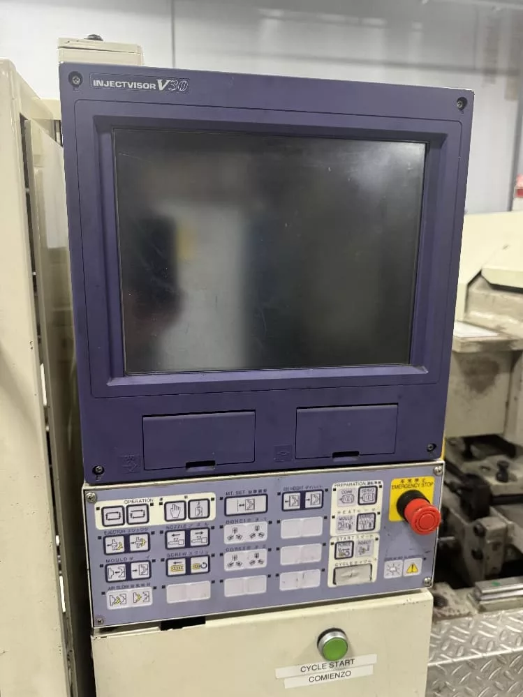 44 Ton, 1.23 oz., Toshiba #EC45N-II, injection molding machine, 12.6" x 12.6" tie bars, V30 Control, 2010 - Image 6