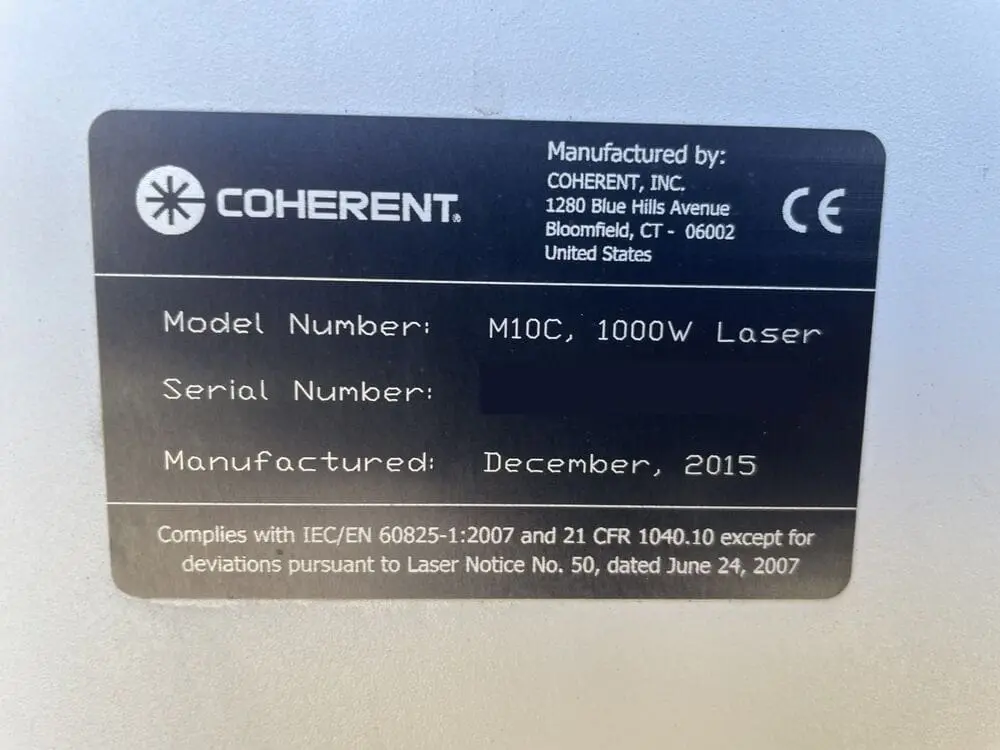 Coherent #Meta-10C, CNC laser cutting system, 2,500 watt, 4' x 4' table, 50" x 50" work range, 2015 - Image 5