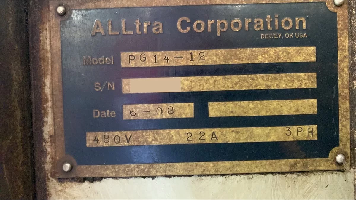 ALLtra #PG14-12, CNC plasma cutting system, 10' x 45' table, 200 AMP, Hypertherm HPR 260, ALLtra CNC, 2008 - Image 9