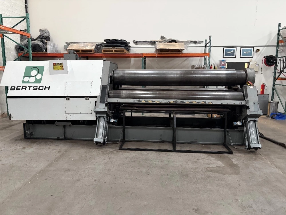120" x 1" Bertsch #100-10, 4-roll plate bending roll, 17" top roll, 1" pre-bend capacity, 2018 - Image 1